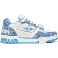 Louis Vuitto* Trainer 'Velcro Strap - Light Blue Monogram Denim' Louis Vuitto* Trainer 'Velcro Strap - Light Blue Monogram Denim'