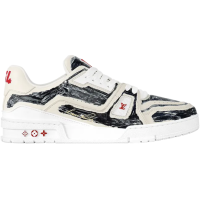 Louis Vuitto* Trainer 'Colored-In Motif - White Black' Louis Vuitto* Trainer 'Colored-In Motif - White Black'