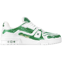 Louis Vuitto* Trainer 'Colored-In Motif - White Green' Louis Vuitto* Trainer 'Colored-In Motif - White Green'