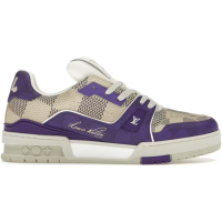 Louis Vuitto* Trainer 'Damier - White Purple' Louis Vuitto* Trainer 'Damier - White Purple'