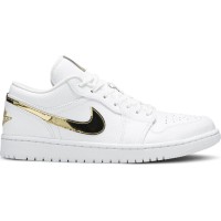 Wmns Air Jordan 1 Retro Low 'White Metallic Gold' Wmns Air Jordan 1 Retro Low 'White Metallic Gold'