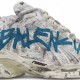Balenciag* Runner Sneaker 'Graffiti - White Blue' Balenciag* Runner Sneaker 'Graffiti - White Blue'