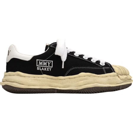 Maison Mihara Yasuhiro Blakey OG Dyed Sole Canvas Low 'Black' Maison Mihara Yasuhiro Blakey OG Dyed Sole Canvas Low 'Black'