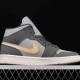 Wmns Air Jordan 1 Mid 'Iron Grey Onyx' Wmns Air Jordan 1 Mid 'Iron Grey Onyx'