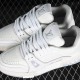 Louis Vuitto* Trainer 'White Silver Grey' Louis Vuitto* Trainer 'White Silver Grey'