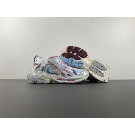 Balenciag* Runner Sneaker 'Gradient - White Blue Pink' Balenciag* Runner Sneaker 'Gradient - White Blue Pink'