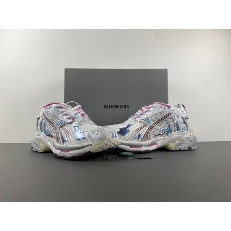 Balenciag* Runner Sneaker 'Gradient - White Blue Pink' Balenciag* Runner Sneaker 'Gradient - White Blue Pink'