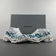 Balenciag* Runner Sneaker 'Graffiti - White Blue' Balenciag* Runner Sneaker 'Graffiti - White Blue'