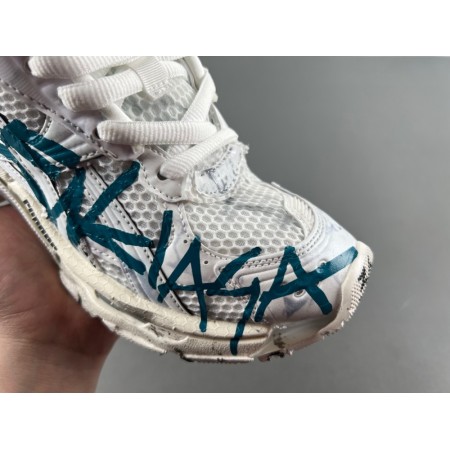 Balenciag* Runner Sneaker 'Graffiti - White Blue' Balenciag* Runner Sneaker 'Graffiti - White Blue'