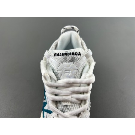 Balenciag* Runner Sneaker 'Graffiti - White Blue' Balenciag* Runner Sneaker 'Graffiti - White Blue'