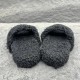 Balenciag* Furry Slides 'Black' Balenciag* Furry Slides 'Black'
