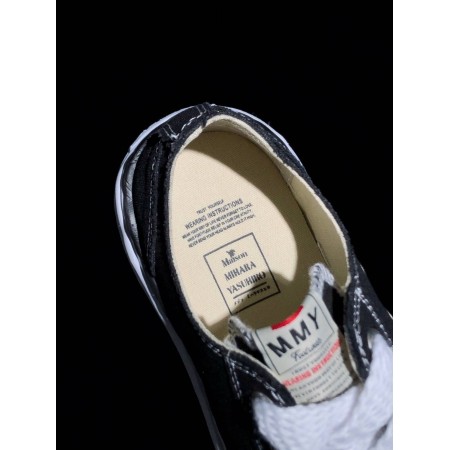Maison Mihara Yasuhiro Peterson OG Sole Canvas Low 'Black' Maison Mihara Yasuhiro Peterson OG Sole Canvas Low 'Black'