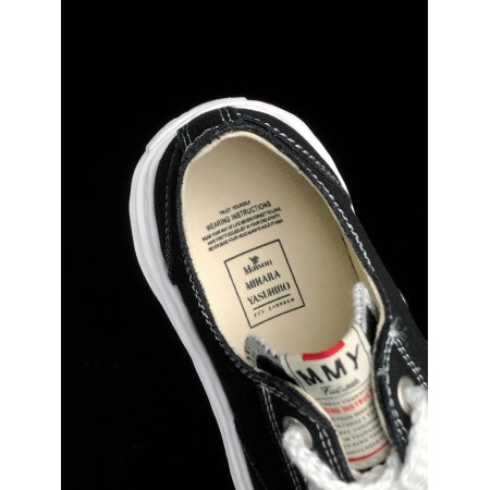Maison Mihara Yasuhiro Hank OG Sole Canvas Low 'Black White' Maison Mihara Yasuhiro Hank OG Sole Canvas Low 'Black White'