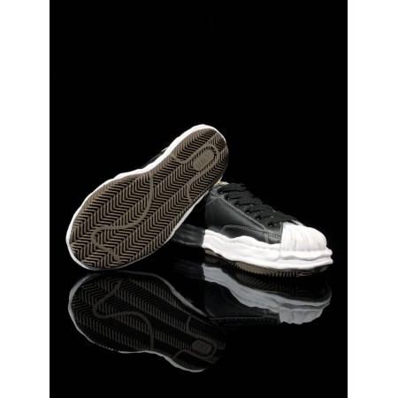 Maison Mihara Yasuhiro Blakey OG Sole Leather Low 'Black White' Maison Mihara Yasuhiro Blakey OG Sole Leather Low 'Black White'
