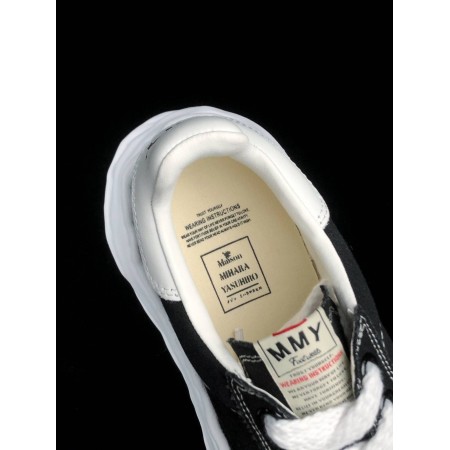 Maison Mihara Yasuhiro Blakey OG Sole Canvas Low 'Black White' Maison Mihara Yasuhiro Blakey OG Sole Canvas Low 'Black White'