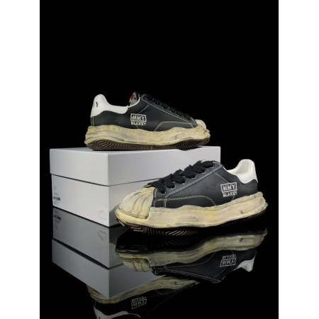 Maison Mihara Yasuhiro Blakey OG Dyed Sole Canvas Low 'Black' Maison Mihara Yasuhiro Blakey OG Dyed Sole Canvas Low 'Black'