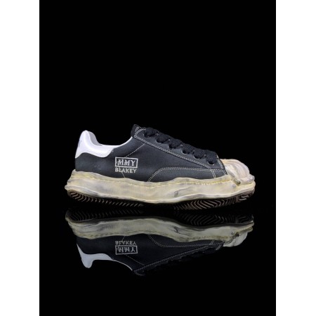 Maison Mihara Yasuhiro Blakey OG Dyed Sole Canvas Low 'Black' Maison Mihara Yasuhiro Blakey OG Dyed Sole Canvas Low 'Black'