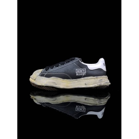 Maison Mihara Yasuhiro Blakey OG Dyed Sole Canvas Low 'Black' Maison Mihara Yasuhiro Blakey OG Dyed Sole Canvas Low 'Black'