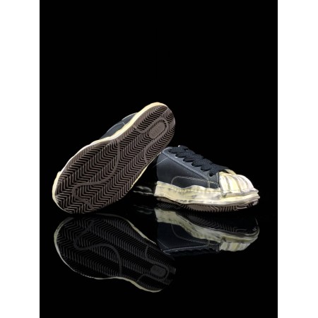 Maison Mihara Yasuhiro Blakey OG Dyed Sole Canvas Low 'Black' Maison Mihara Yasuhiro Blakey OG Dyed Sole Canvas Low 'Black'