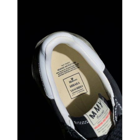 Maison Mihara Yasuhiro Blakey OG Dyed Sole Canvas Low 'Black' Maison Mihara Yasuhiro Blakey OG Dyed Sole Canvas Low 'Black'