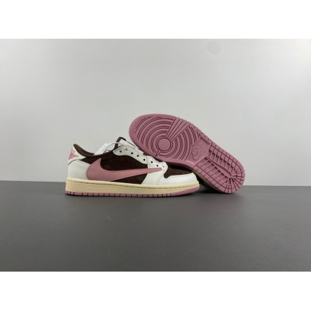 Travis Scott x Wmns Air Jordan 1 Retro Low OG SP 'Dark Pony Pink Oxford' Travis Scott x Wmns Air Jordan 1 Retro Low OG SP 'Dark Pony Pink Oxford'