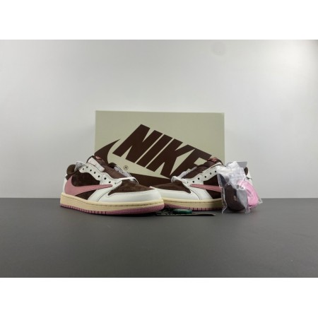 Travis Scott x Wmns Air Jordan 1 Retro Low OG SP 'Dark Pony Pink Oxford' Travis Scott x Wmns Air Jordan 1 Retro Low OG SP 'Dark Pony Pink Oxford'