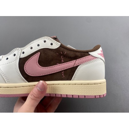 Travis Scott x Wmns Air Jordan 1 Retro Low OG SP 'Dark Pony Pink Oxford' Travis Scott x Wmns Air Jordan 1 Retro Low OG SP 'Dark Pony Pink Oxford'